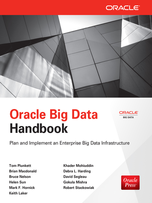 Title details for Oracle Big Data Handbook by Tom Plunkett - Available